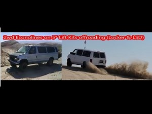 2wd Econoline Suspension Lift Kit | Off-roading compilation | Rear Locker/Locking diff demo