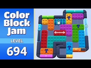 Color Block Jam Level 694 | Every Puzzle Solved! 🎯