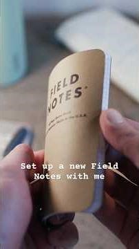 How to use Field Notes #fieldnotes #motivation #journaling #edc #books