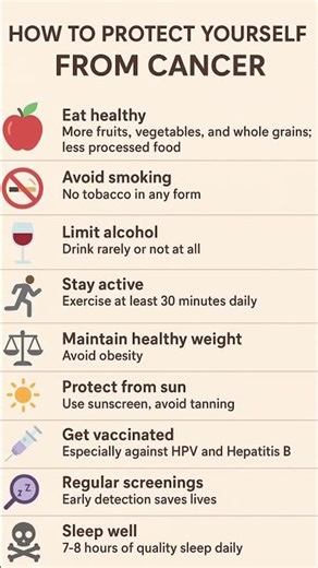 10 Smart Ways to Protect Yourself from Cancer | Quick Doctor Health Tips #viral #cancer
