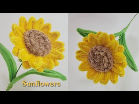 DIY Tutorial Flowers ! How to make sunflowers by handmade using pipe cleaner ?