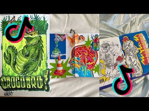 ART SKETCHBOOK 📖 TIKTOK compilation [NO OUTROS] | Read desc #195