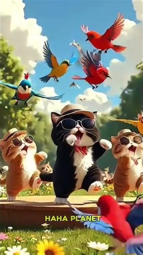The Most Adorable Animal Dance-Offs #catdance #funnyshorts #trendingshorts