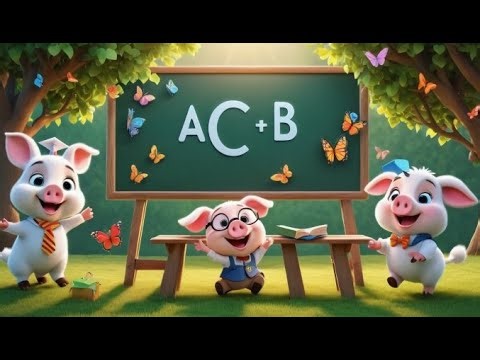 Professor Pig Teaches the Alphabet | Fun Nursery Rhyme for Kids | Happy Rhyme Kids