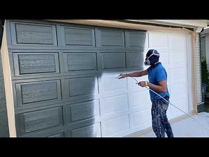 Painting a Garage Door