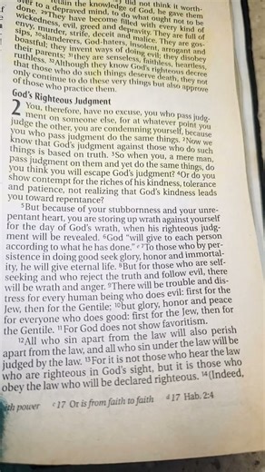 Romans chapter 2 #readthebiblewithme #Bible #bookofromans #romans2 #biblestudy #bibleread