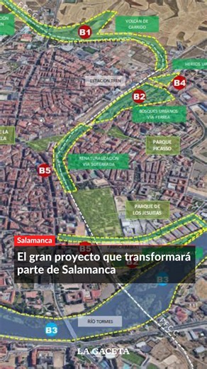🌳 Salamanca impulsa ‘Raíles Verdes’, un proyecto para transformar la antigua Ruta de la Plata en un gran corredor natural. Las obras se licitarán este año y estarán en marcha a finales de 2026. La iniciativa incluye nuevos bosques urbanos, casi 100 huertos, un parque en el volcán de Garrido y la recuperación de zonas degradadas junto al río Tormes. El objetivo es renaturalizar la ciudad, mejorar la biodiversidad y crear nuevos espacios para el ocio y la movilidad sostenible. Puedes leer la noti