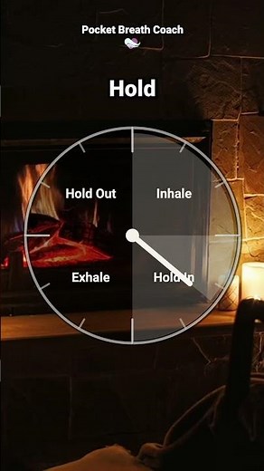 Box Breathing Clock (4-4-4-4)