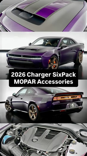 Kendrick on Instagram: "The new 2026 Dodge Charger SIXPACK just got over $18,000 in Mopar performance upgrades, and they were just unveiled at SEMA 2025. From carbon-fiber aero parts to a full cat-back exhaust for the Hurricane Twin-Turbo I6, Mopar’s letting you build your own modern Mopar Edition. . . . . . . . . . . . . . . . . #dodge #charger #challenger #viper #srt #srt8 #rt #345 #392 #hemi #v8 #mopar #scatpack #rt #hellcat #redeye #widebody #demon #trx #trackhawk #daytona #stellantis #desig