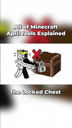 All Of Minecraft April Fools Version Explained | The Locked Chest 🧰 #minecraft #shorts