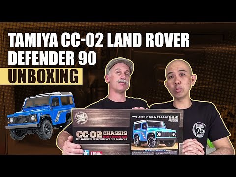 TAMIYA | CC-02 LAND ROVER DEFENDER 90 RC ROCK CRAWLER UNBOXING | #askHearns