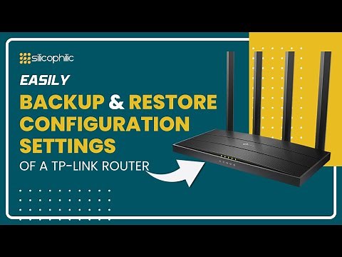 How to Backup & Restore TP-Link Router Settings | Save TP-Link Router Configuration- Easy Guide!