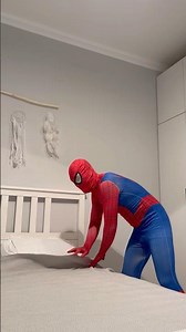Spider-Man's morning routine