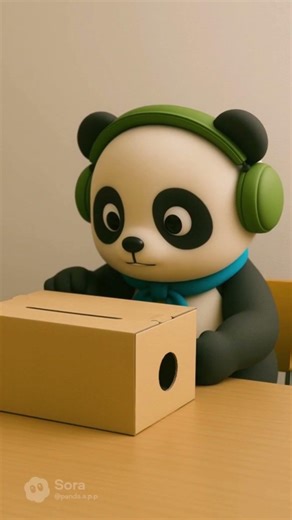 Koala in a box 🐨 Heartwarming anime [Panda's daily life] #Short #What's in the box? #Cute