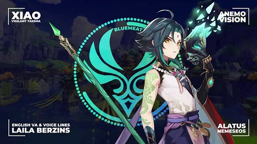 Xiao Voicelines in English CV: Laila Berzins Genshin Impact 1.3