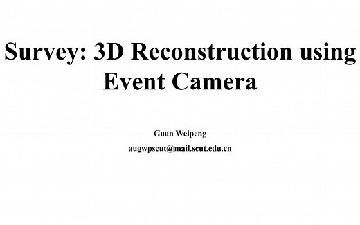 Survey for 3D Reconstruction using Event Camera