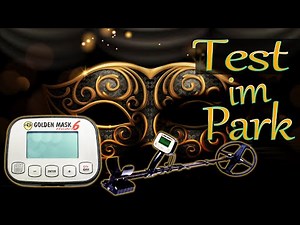 Metalldetektor golden Mask 6 Schatzsuche im Park und das lernen des Detektors