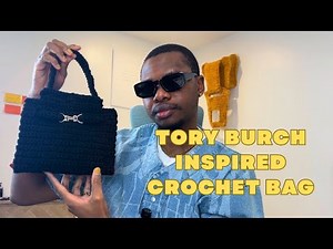 Tory Burch inspired Crochet Bag ( Official Tutorial Video )