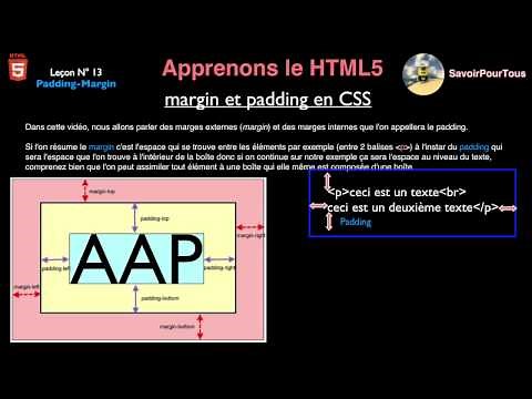 Leçon N° 13: padding et margin en CSS - Apprendre HTML5 - CSS3