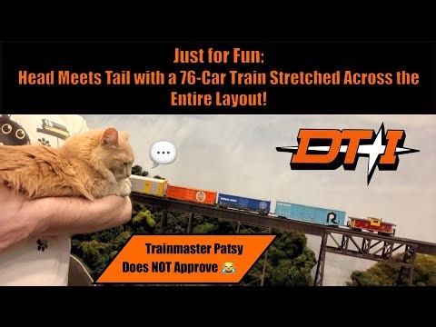 Just for Fun: 76 Cars with DPUs Stretches the ENTIRE Layout!