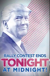 198K views · 705 reactions | I will be selecting one patriotic American -- and a friend of your choice -- to join me as VIP behind-the-scenes guests at my next MASSIVE rally. Enter now for your FREE VIP tickets! Hurry, offer ends at midnight today 03/10/2018! | Donald J. Trump | Facebook