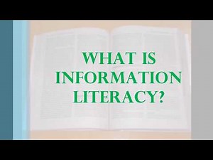 Importance of Information Literacy