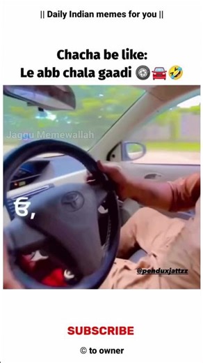 Chacha be like: Chala abb gadi le 💀🔥 #indianmeme