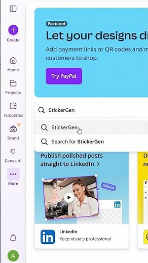 How to create cute stickers on Canva.