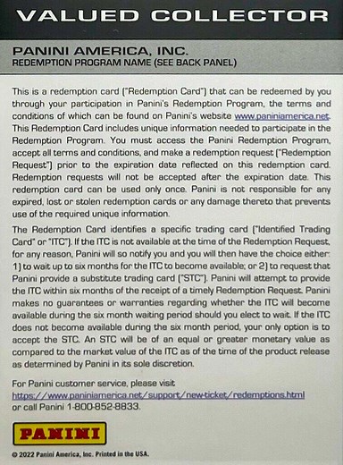 How Long Does It Take To Get A Panini Redemption Card? - What Box Game