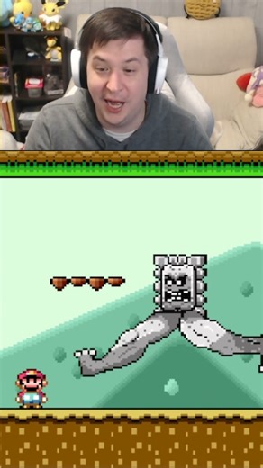 Big Leg Thwomp?! #smw #troll