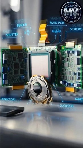 What’s Inside a Camera? 😳 Full Breakdown! #explodedview #youtubeshorts