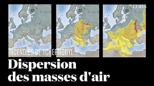 Incendies de Tchernobyl : modélisation de la dispersion des masses d'air en Europe par l'IRSN