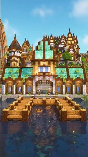 Medieval Harbor ⚓ #minecraft #minecraftbuilding #minecraftbuilds #minecraftutorial #minecraftbuild