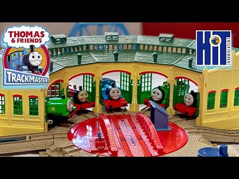 2006 Trackmaster Thomas At Tidmouth Sheds Playset Review & Run | Flip Face R/C Thomas