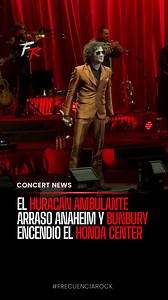 Anoche, Enrique Bunbury ofreció un espectáculo inolvidable en el Honda Center de Anaheim como parte de su “Huracán Ambulante Tour 2025”. Un repaso magistral por toda su trayectoria, con un setlist repleto de clásicos y nuevas joyas que hicieron vibrar a todos los presentes. ¡Gracias Bunbury por entregarnos tanto sobre el escenario! • • • • • • • • • • • • • #frecuenciarock #musica #rock #concert #rockenespañol #entrenamiento #rocknacional #festival #musicnews #news #fyp #explore #headline #enviv