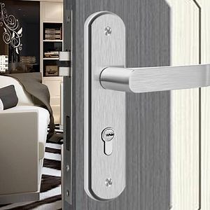 [Hot Item] Stainless Steel Thick Door Plate Door Lock Handle for House Construction