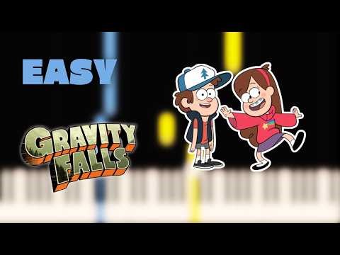 Gravity Falls Theme - EASY Piano Tutorial