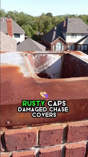 Your Chimney Shouldn’t Look Like This. Rusty caps. Damaged chase covers. Dirty siding.