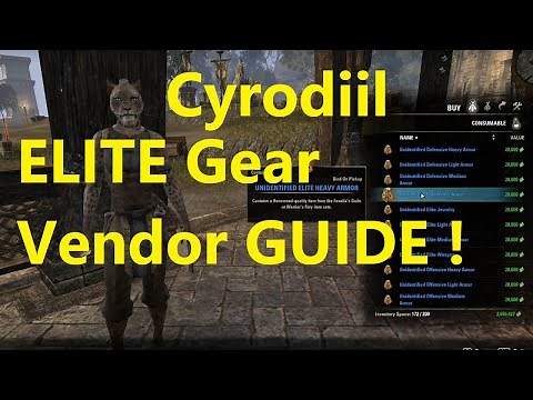 ❇️ ESO Cyrodiil Armor Sets Guide - Elite Gear Vendor (RANDOM Armor Set Items) Elder Scrolls Online