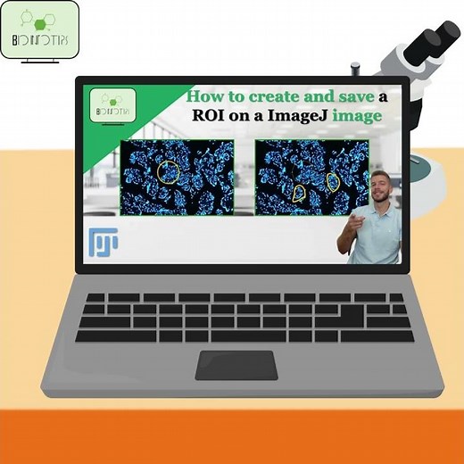 How to create and save a ROI using ImageJ #shorts #imagej #roi #science #analysis #imageanalysis