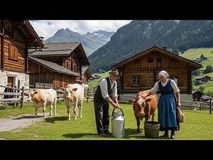 Walking Through the Most Beautiful Swiss Village 🇨🇭 | Hidden Gem of the Swiss Alps in 4K
