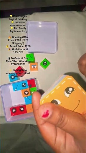 🧠✨ Make Learning Fun for Kids with Tot_step! ✨🧠Introducing the Face Changing Cube Blocks Puzzle Game