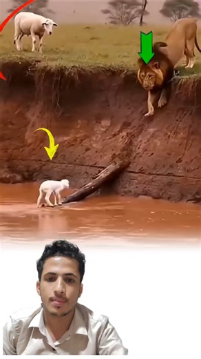 عناية الله تحيط بالضعيف.. شاهد كيف سخر الله الأسد لهذا الخروف!