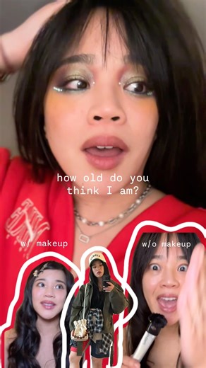 how old do I look? #aging #creativemakeup #genz #millennials