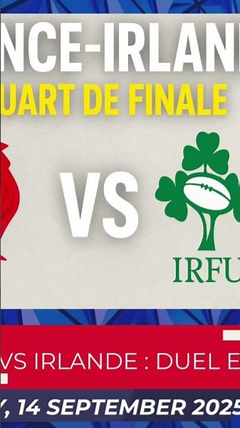 “France vs Irlande : Quart de finale intense de la Coupe du Monde féminine de rugby !”🌏