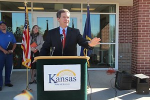 Today Governor Sam Brownback toured the Johnson County Department of Corrections' Adult Residential Center (ARC) in New Century. During the tour, the governor learned about various aspects of the ARC's services, such as educational opportunities and pre-employment training, and he visited with several residents about their experiences there. After the tour, Governor Brownback held a press conference during which he praised Johnson County Department of Corrections' programs and highlighted the ne