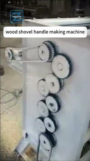 🔥 WOOD SHOVEL HANDLE MAKING MACHINE: From Log to Perfect Handle in 3 Steps!