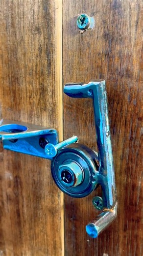 Simple idea #easytools #mydiystyle #craft metal # Gate Latch Lock #secrethacks
