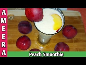 peach smoothies with yogurt