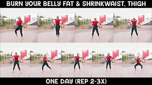 520K views · 3.8K reactions | 9 AEROBIC WORKOUT LOST BELLY FAT & SHRINK THIGH (ONCE A DAY) | Diet Workout | Facebook